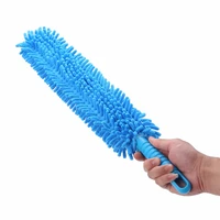 1pcs flexible extra long soft microfiber noodle chenille blue car wheel wash brush microfiber wheel cleaner car wash accessorie