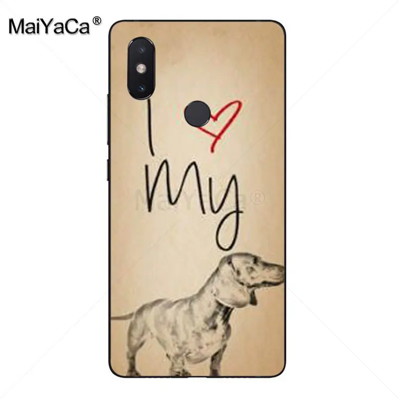 Мягкий ТПУ чехол для телефона MaiYaCa I Love My Chihuahua Dog Pug с рисунком из мультфильма xiaomi mi