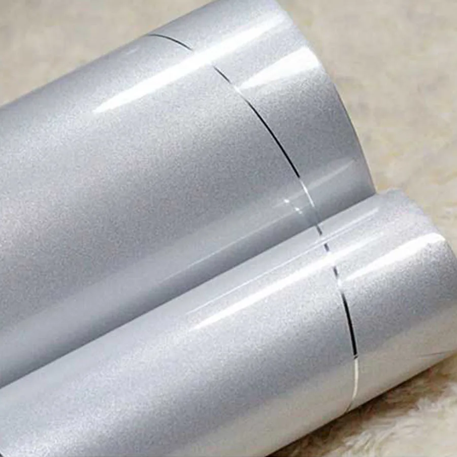 KX022 silver 0.6x 3M Золотая глянцевая краска DIY декоративная пленка Серебряная линия ПВХ водонепроницаемые самоклеящиеся обои старая мебель наклейка для ремонта - Цвет: KX022 silver