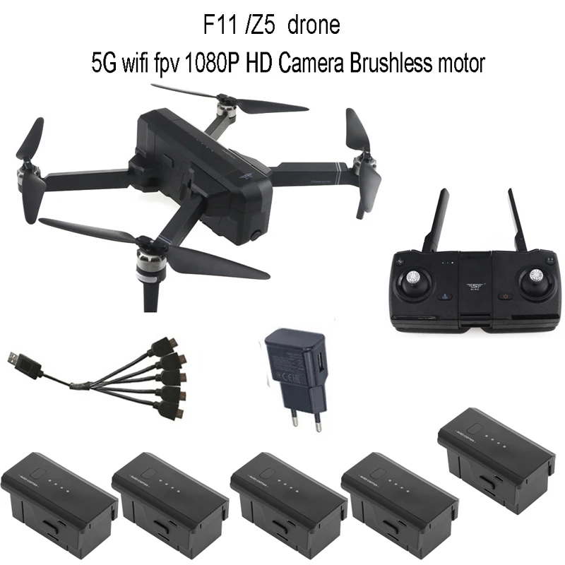 SJRC Z5/F11 gps 5G Wi-Fi FPV Дрон с камерой 1080P 25 минут время полета бесщеточный мотор складной рычаг селфи RC Дрон Квадрокоптер
