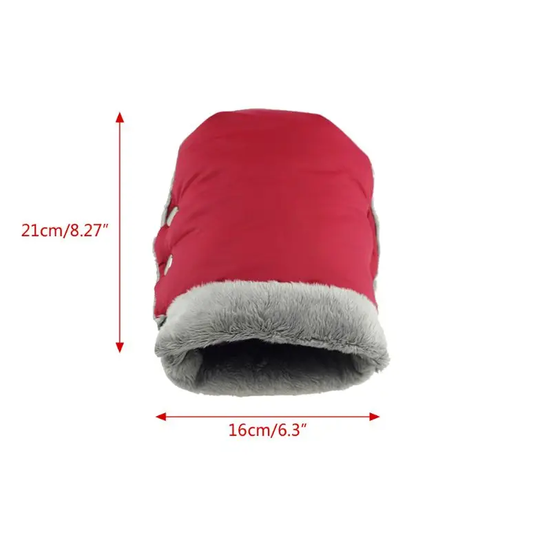 

Waterproof Fleece Gloves For Stroller Children Cart Hand Muff Stroller Warmer Glove Wheelchair Accessories Winter Cover