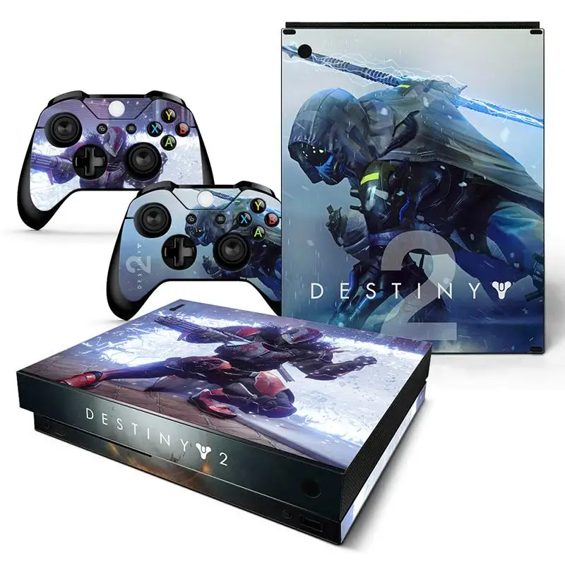 Стильный Дизайн Виниловая наклейка для xbox ONE X игровая консоль+ 2 контроллера Защитная крышка