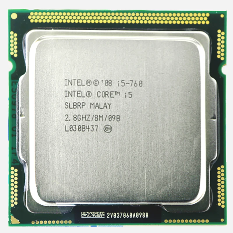 Оригинальный процессор INTEL core 2 i5 760 CPU (2 8 ГГц/8 МБ кэш/разъем LGA1156/ 45 нм) для