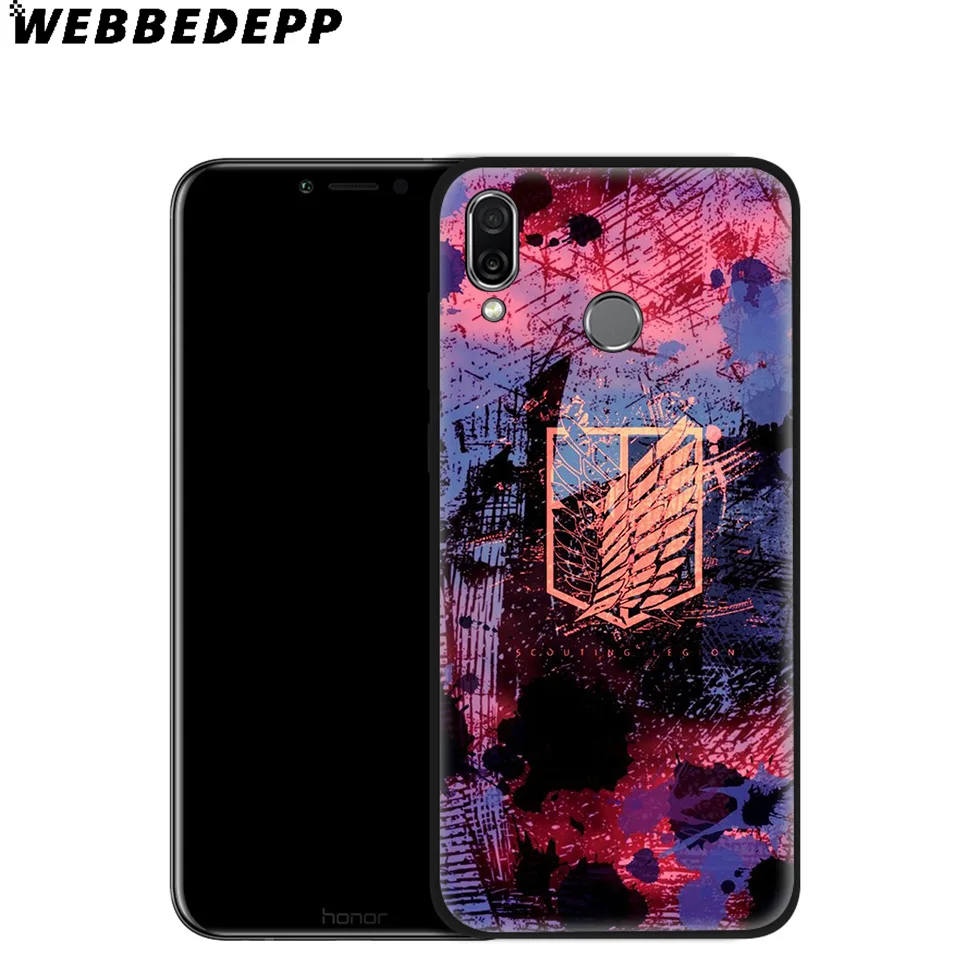 Чехол WEBBEDEPP Attack on Titan для Huawei Mate Honor 20 6A 7A 7C 7X 8 9 9X 10 View Lite Pro 30.