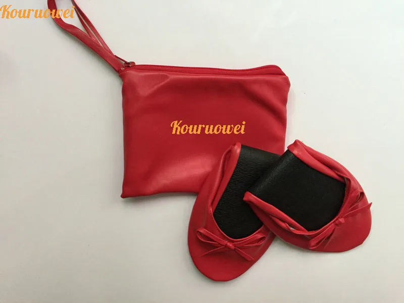 Бесплатная доставка! Индивидуальные Модные цветные балетки складывающиеся