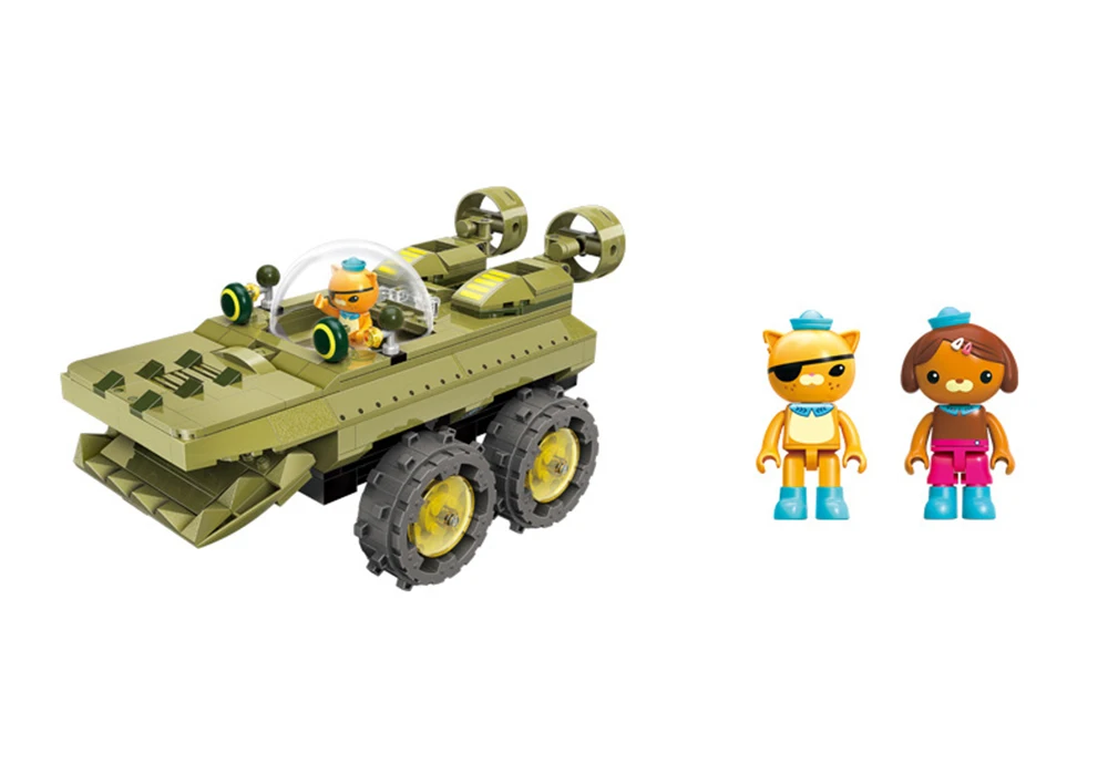 Les Octonauts Octopod Octopus Playset& Barnacles kwazii песо Inkling Duplo ENLIGHTEN кирпич детская игрушка строительный блок Octo-Pod