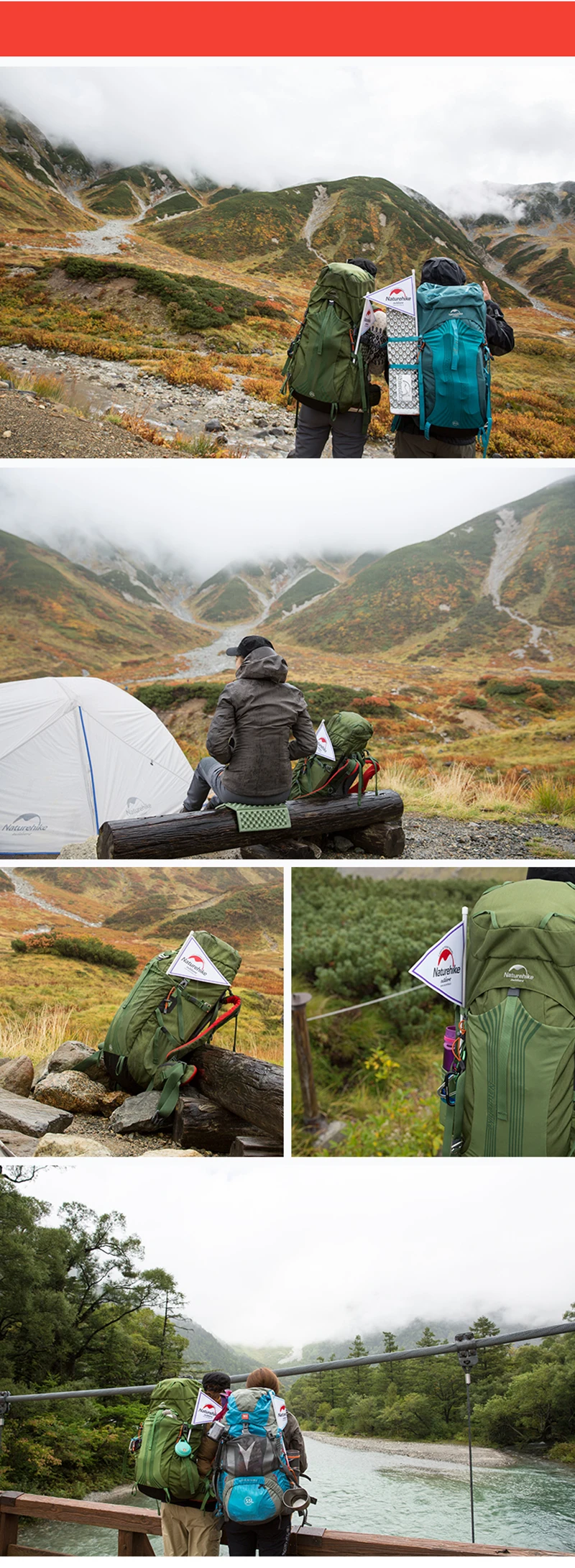Naturehike 45L 55L 65L рюкзак профессиональный походный мешок с подвеской системы NH16Y065-Q