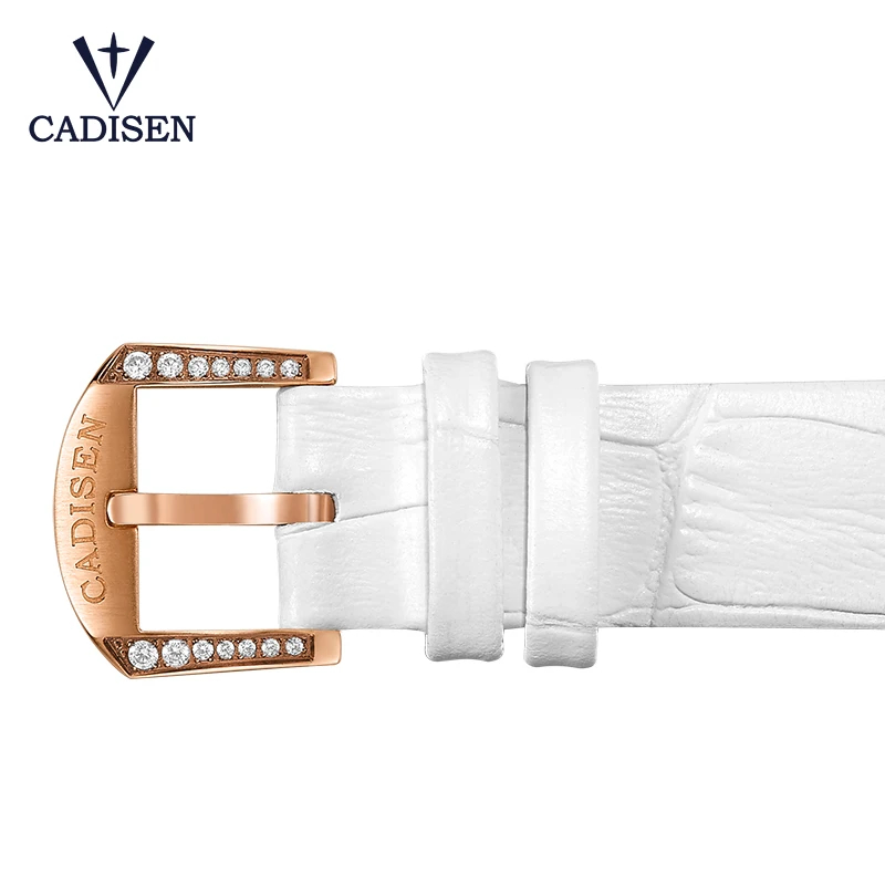 Женские кварцевые часы Cadisen из нержавеющей стали с кожаным ремешком 2018|watch brand|watch
