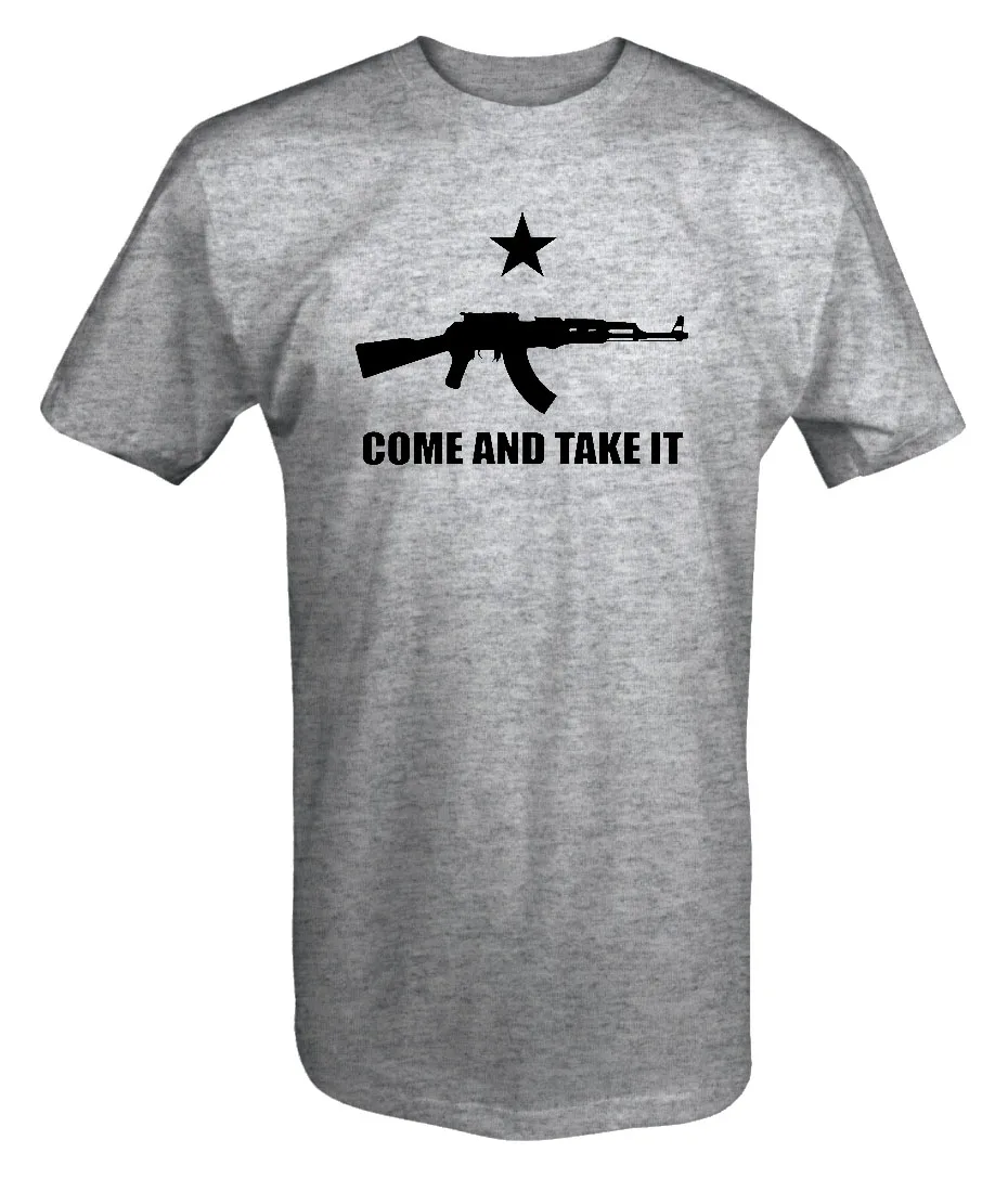 2019 горячая распродажа 100 и хлопковая футболка с надписью Come and Take It Molon Labe Star AK47