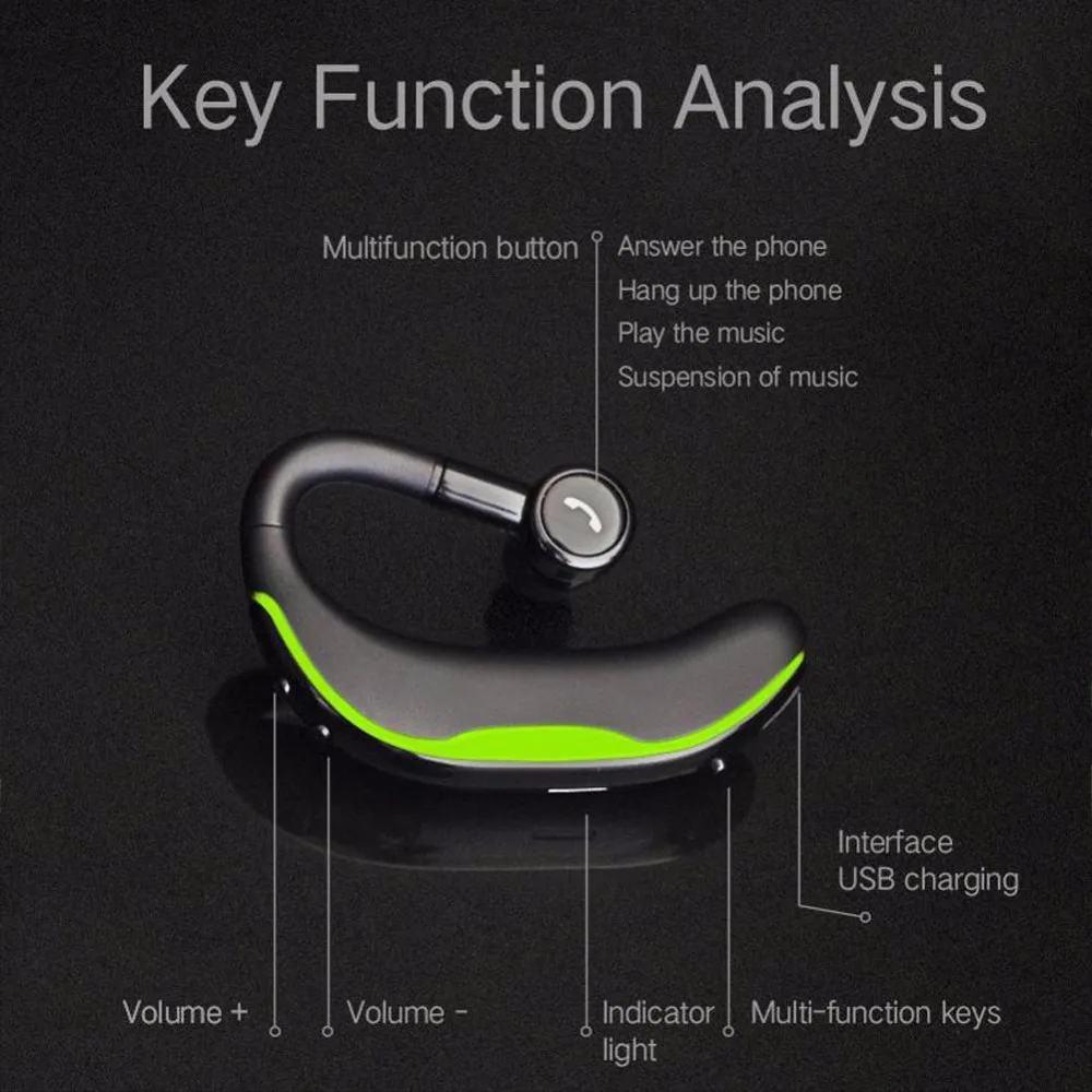 DAONO F600 IPX7, водонепроницаемые Bluetooth наушники, гарнитуры, беспроводная гарнитура, HD микрофон, деловые Bluetooth наушники для iPhone, XiaoMi