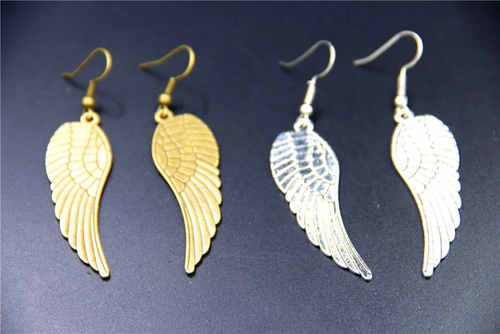 Женские винтажные серьги с подвеской в виде крыльев | Украшения и аксессуары