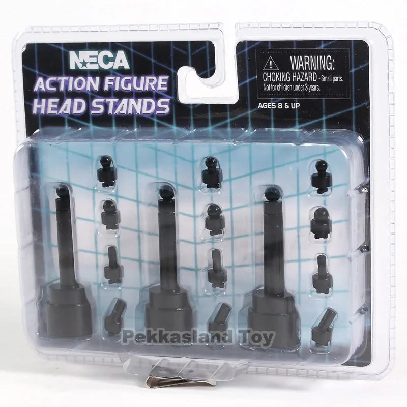 Экшн-фигурки NECA выставочные стенды для головы черные 3 упаковки другие фигурки