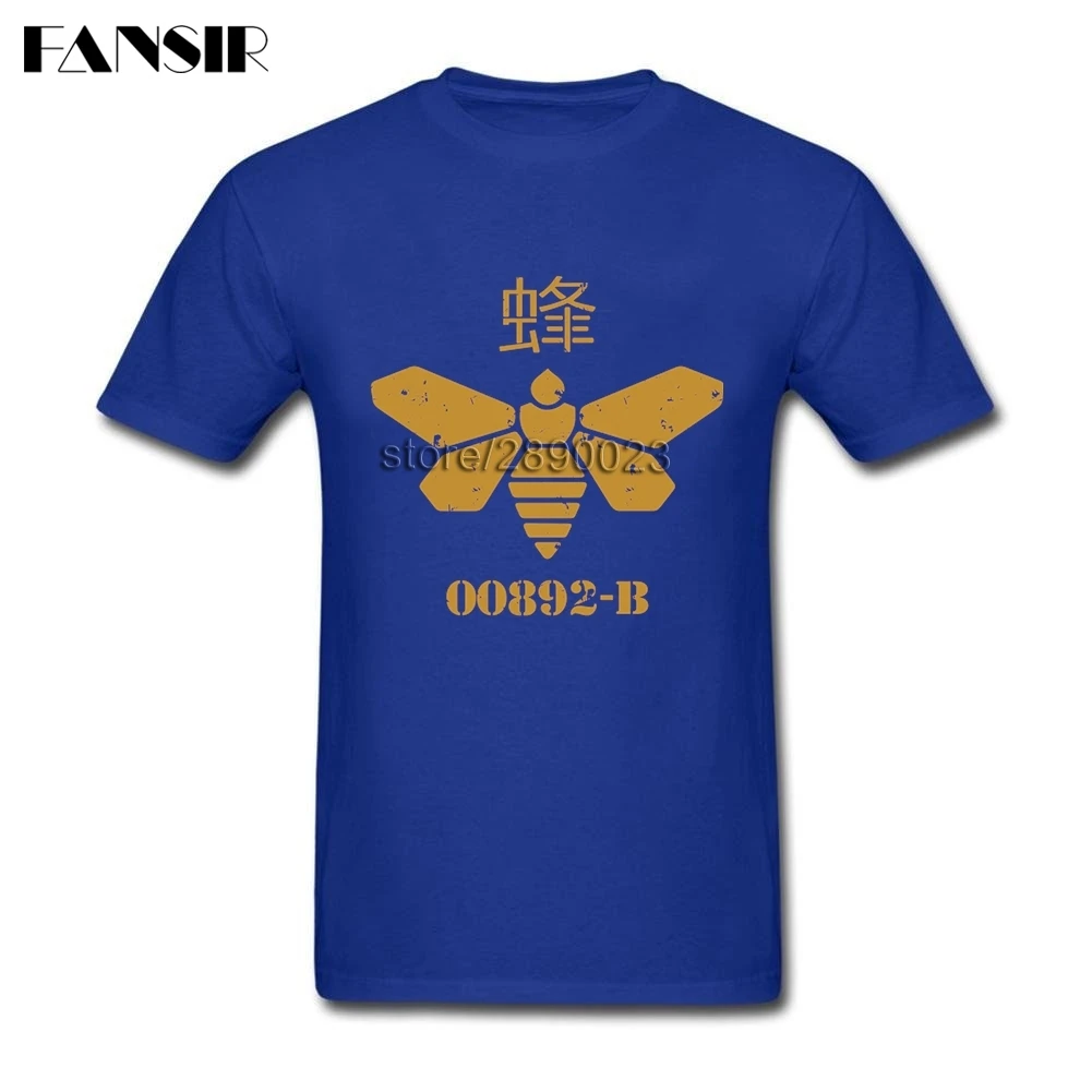 Bee Breaking Bad Men Tshirt Funny T Shirts Short Sleeve Cotton Custom XS-3XL Clothes For Teenage | Мужская одежда