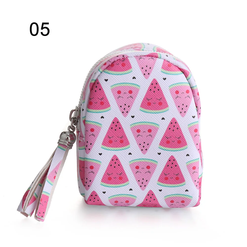 Watermelon 1 шт. женский кошелек для монет дети девочки милый мини рюкзак Деньги сумки на молнии наушники посылка держатель для карт кошелек подарки для детей - Цвет: Watermelon