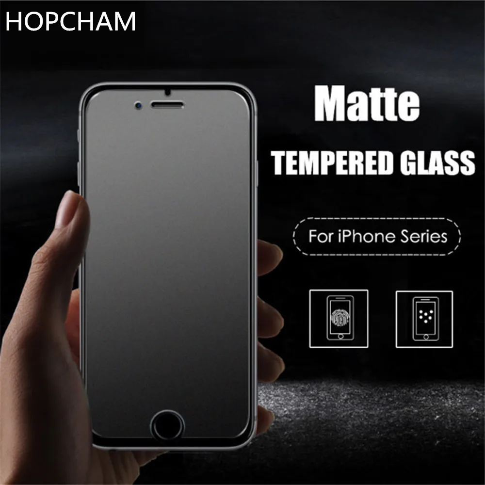 HOPCHAM для iphone XS Max XR 5 5S SE 6 6S 7 8 plus X Матовая закаленная Защитная пленка телефона без
