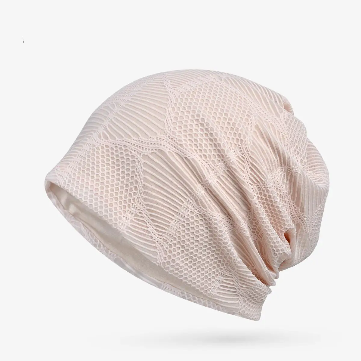 COKK бренд конский хвост Beanie Весна Лето шапка шапки для мужчин и женщин тонкая шапочка сетчатый головной убор Головные уборы Gorro маска кость мужской - Цвет: light pink
