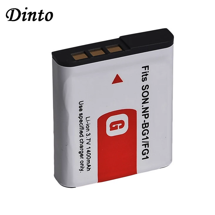 

Dinto 1400mAh NP-BG1 NP-FG1 NPBG1 NPFG1 Rechargeable Li-ion Digital Camera Battery for Sony DSC H3 H5 H7 W70 W80 WX1 NP BG1 FG1