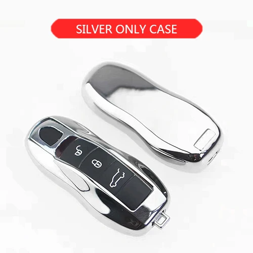 silver only case TPU чехол для автомобиля чехол для Spyder Porsche Cayenne Macan 911 970 981 991 92A 2013 Boxster Cayman для машина Panamera аксессуары - Название цвета: silver only case