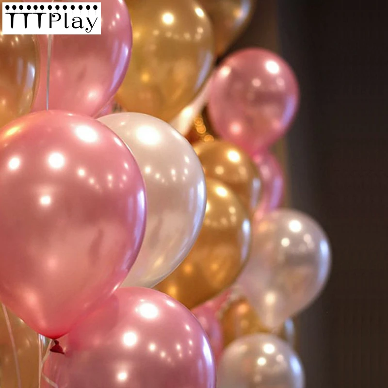 

Pearl Balloons 100pcs 10Inch Thick 1.5g Happy Birthday Party Latex Balloon Inflatable Wedding Decoration Air Ball Party Supplies