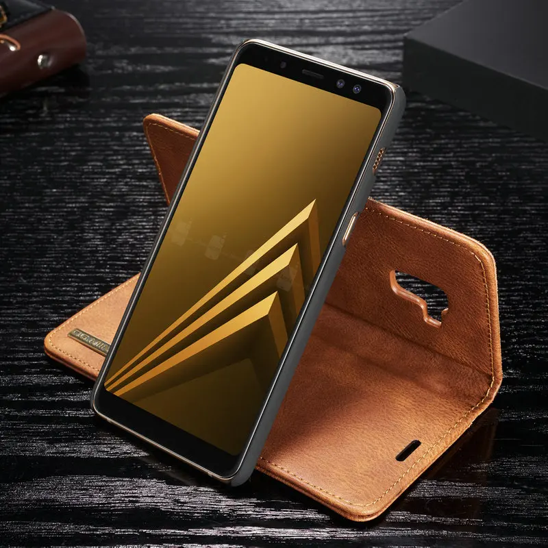 Кожаный чехол-бумажник DG.MING для Samsung Galaxy A320 A6 A7 A8 Plus A9 2018 чехол A21S A31 A51 A71 A81 A91 M30S M31S M51