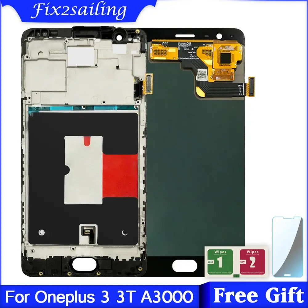 5 &quotЖК дисплей для Oneplus 3 A3000 A3003/3t A3010 ЖК Дисплей + кодирующий преобразователь