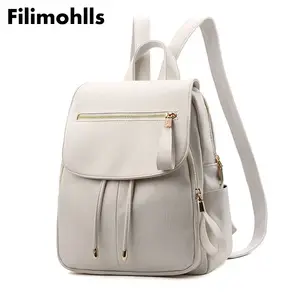 Женский Повседневный Рюкзак из искусственной кожи, дорожный Рюкзак Mochila Escolar Masculina, Однотонный женский рюкзак Zainetto Donna, новинка F-500