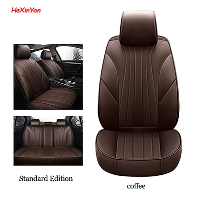 coffee SE HeXinYan кожаные универсальные автомобильные чехлы на сиденья для Kia ceed rio sportage sorento optima cerato soul carens venga K5 picanto spectra - Название цвета: coffee SE