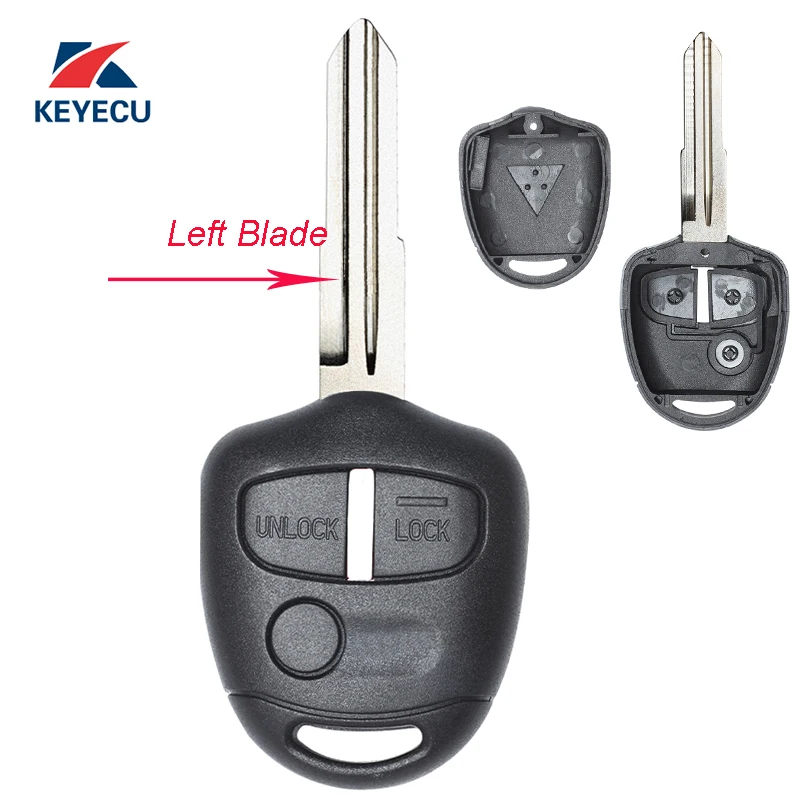 Запасной чехол KEYECU для автомобильного ключа с дистанционным управлением тремя