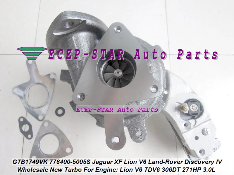 GTB1749VK 778400 5005S LR013202 AX2Q6K682CB Turbo для Jaguar XF Lion V6 Land Rover Discovery IV AJ V6D TDV6 306DT 09 |turbo pressure relief