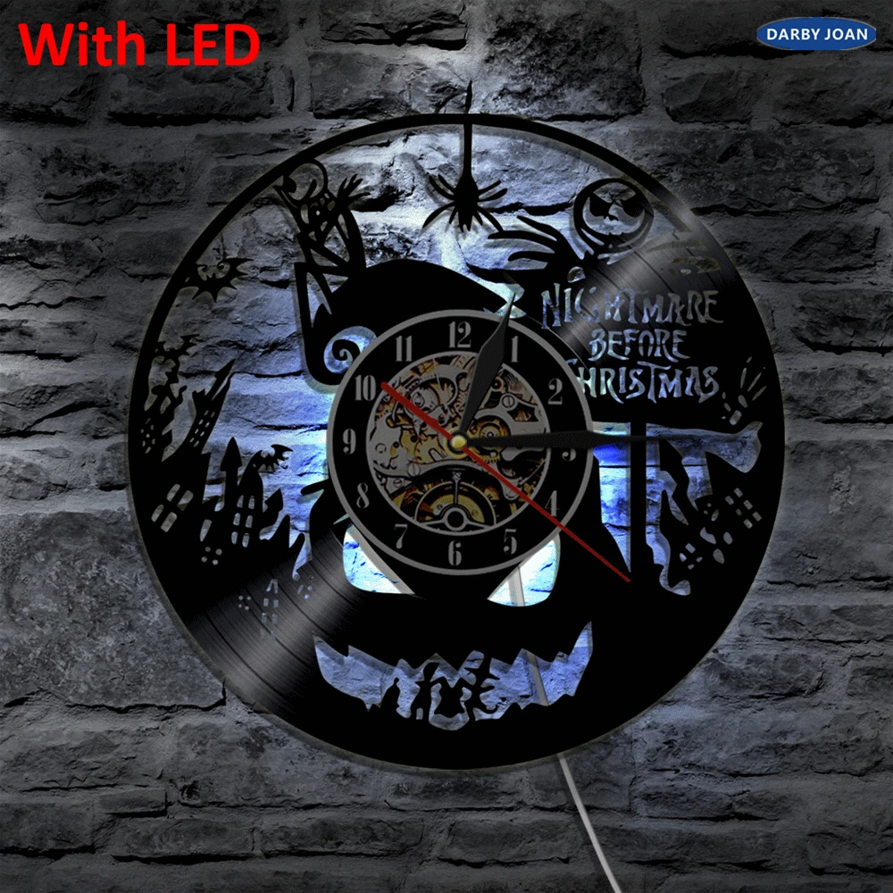 Светодиодный задний светильник с силуэтом кошмара перед рождеством современный