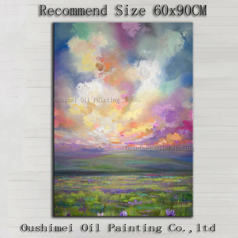 Навыки художника Ручная роспись высокое качество современный пейзаж масляная
