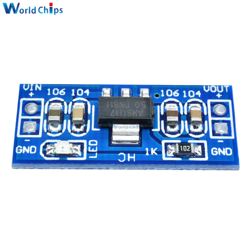 10 шт. Стандартный от 6 0 В-12 в до 5 В Φ модуль источника питания для Arduino Raspberry Pi PCB Board |
