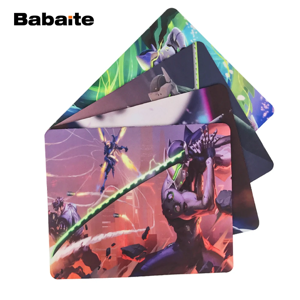 Babaite вымышленный персонаж Genji Play Plus Противоскользящий Мышь Pad 180x220x2 мм 250x290x2 мм коврик крутой дизайн