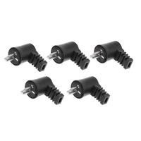 5 pcs 2 pin din right angle hifi speaker plug cable audio screw solder connector