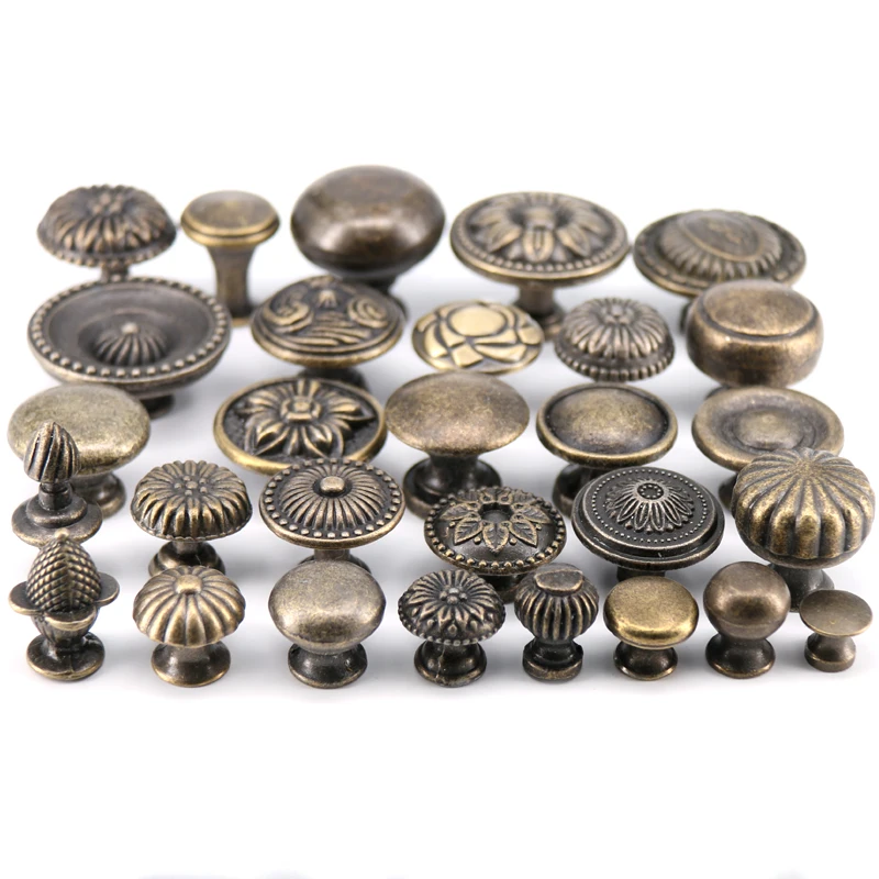 1x Antique Bronze Zinc alloy furniture knob cabinet pulls drawer handle knob