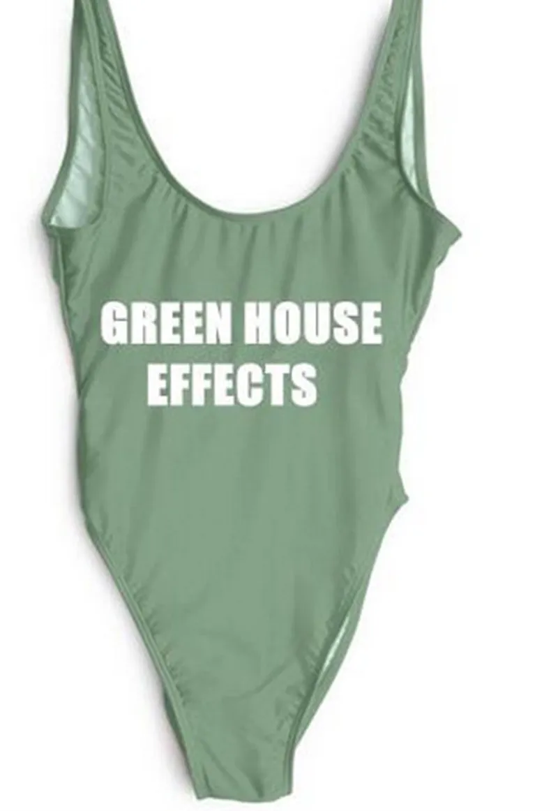 Зеленый дом эффекты Забавный Отряд купальник сексуальные стринги цельный