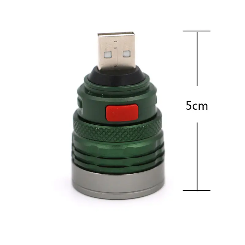 Хит продаж 3 режима Мини Тактический USB флэш светильник фонарь масштабируемый