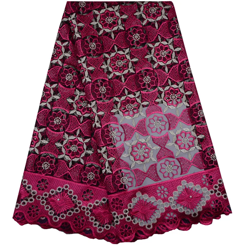 Африканская кружевная ткань 2017 женская модная красивая розовая