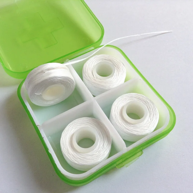 Высококачественная плоская нить PTFE Minit Flavor Вощеная сменная катушка 30 м рулон для чистки между зубами уход за полостью рта, зубами Flosser