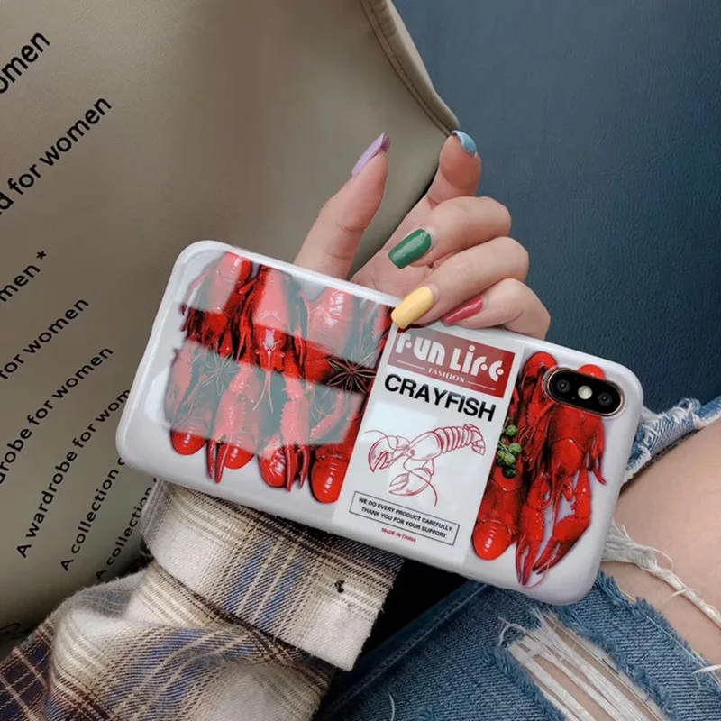 Japanese Shrimp Food Sushi Phone Case for iphone 6 6s 7 8 Plus All-inclusive Silicone Anti-fall Soft Cover XS Max XR X 6S |