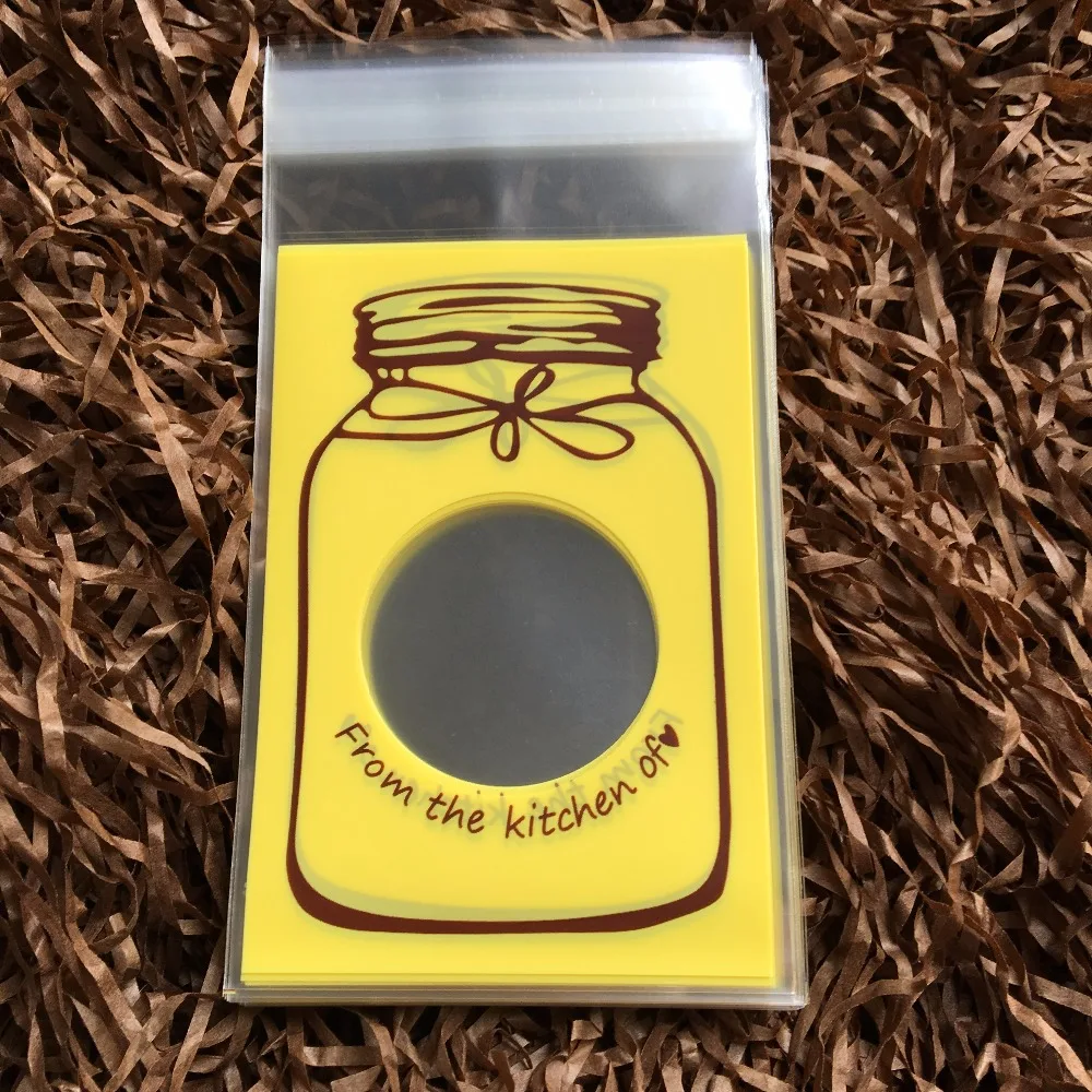 100 шт./лот желтые мешки для конфет свадебный подарок вечеринки подарочные пакеты