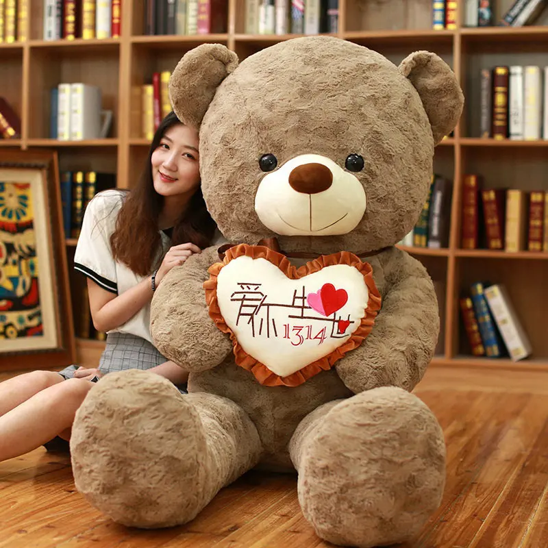 1 шт., большой плюшевый мишка I Love You, мягкая игрушка с сердечком, подарок на день Святого Валентина, День рождения, Рождество для девочек - Цвет: 30