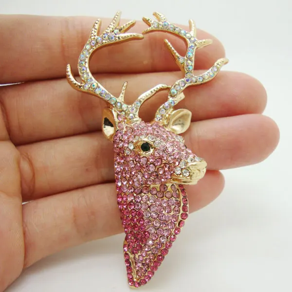 2 75 &quotПривлекательный олень розовая австрийская Хрустальная милая