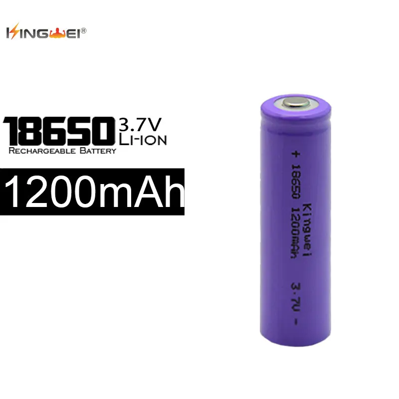 Литий ионный аккумулятор Kingwei 3 7 в 1200 мАч 4 шт./лот|battery lithium|battery 18650li-ion battery |