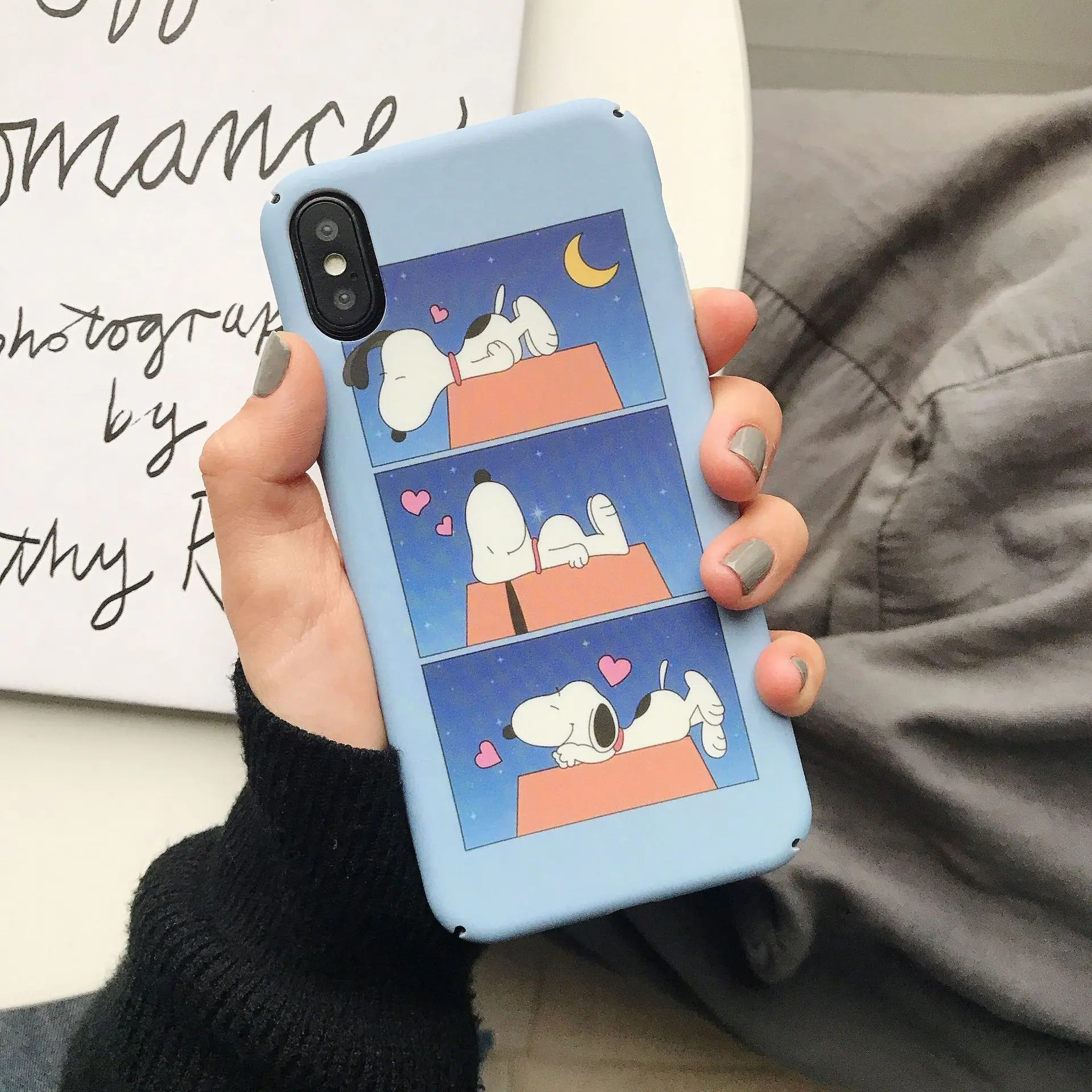 Забавный мультяшный милый персональный щенок Снупи чехол для телефона iPhone 6 6S 7 8