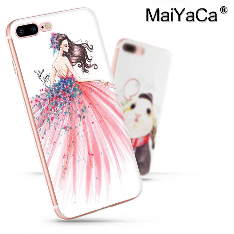 Чехол для телефона MaiYaCa с рисунком девочек на свадьбу iPhone 8 7 6 6S Plus X 5 5S SE 5C|Бамперы| |