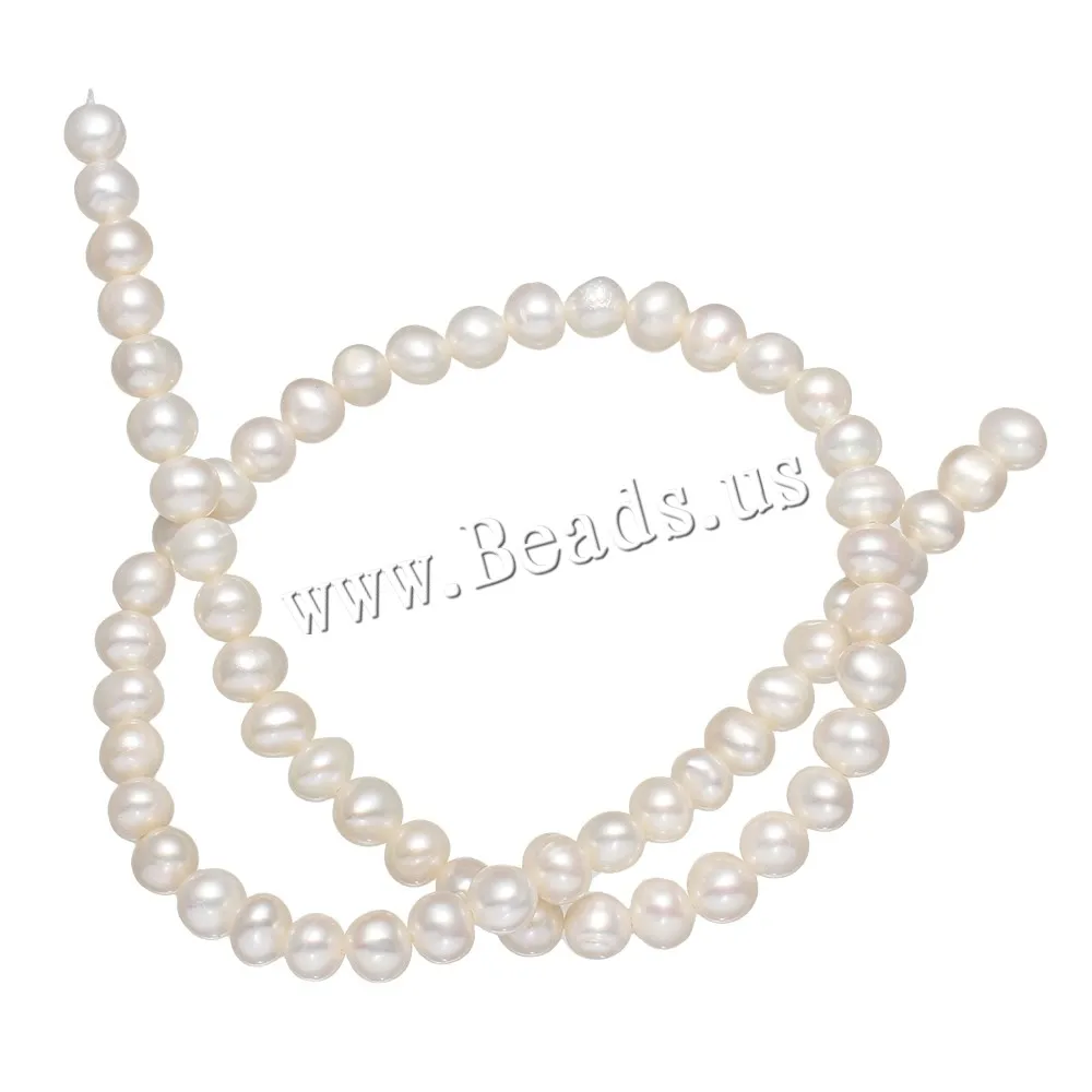 

Cultured Potato Freshwater Pearl Beads Natural White Grade A 6-7mm Approx 0.8mm Sold Per Approx 14.5 Inch Strand