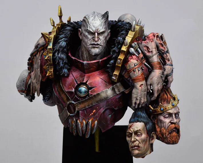 Разобранный Неокрашенный бюст 1/11 модельная фигурка из смолы Kit // BUST309 | Игрушки и