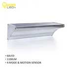 Супер яркий светодиодный солнечный светильник s 60 Светодиодный 1100 лм радар движения Сенсор светильник 4 режима Открытый сад настенный светильник для декорирования внешней стороны дома по выгодной цене на открытом воздухе