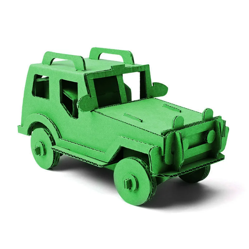 Маленький джип автомобиля 3D бумаги головоломки творческих декоративная бумага